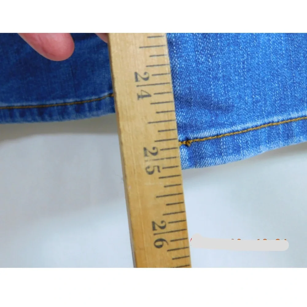 Style & Co Womens Straight‎ Crop Jeans Medium Wash Blue Denim Pants
